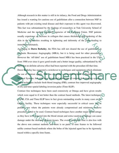 Eliminating Contrast Media Related Risks