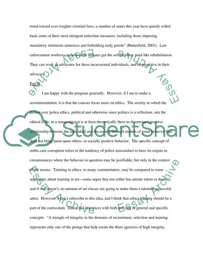 Assessing your Program of Study & Recommendations