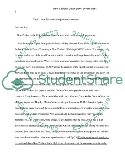 New Zealand Clean Green Environment