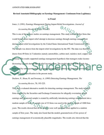 Earnings Management: Continuum from Legitimacy to Fraud