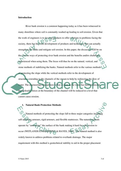 River Engineering: Appraising the Options for River Bank Protection