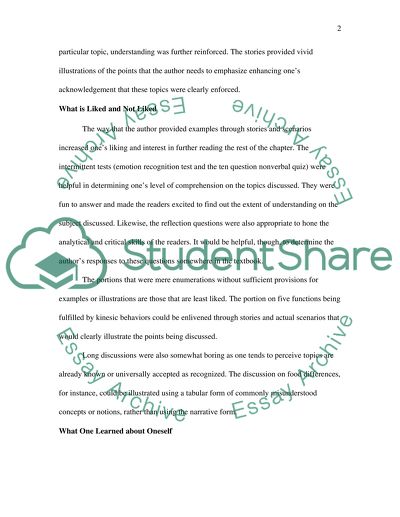 write an essay about nonverbal communication