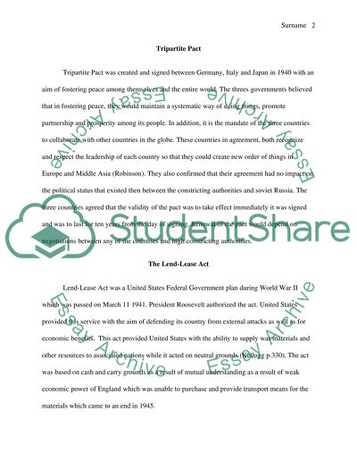 Major Events during World War II