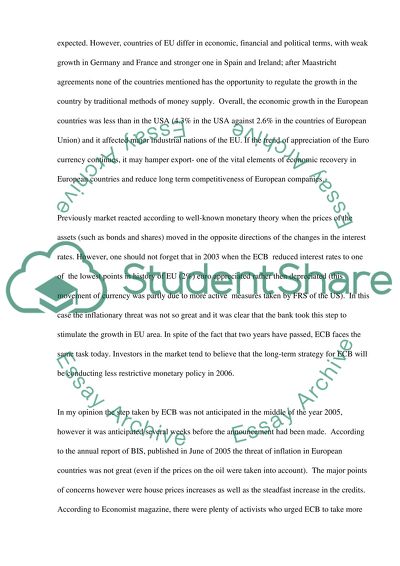 The Reaction of the Markets to the Step of ECB to Raise Interest Rates