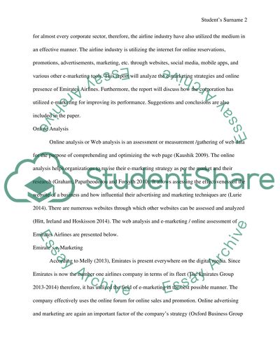 The E-Marketing Strategy of Emirates Airline