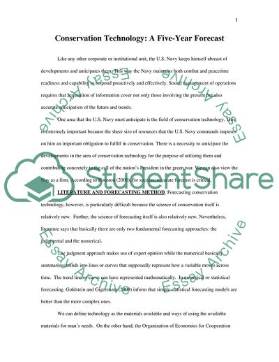 Conservation Technology: A Five-Year Forecast