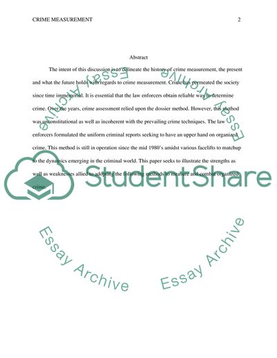 The History of Crime Measurement