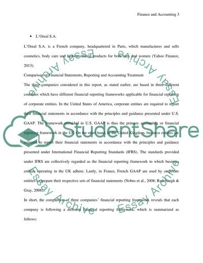 Finding Differences in Financial Statements