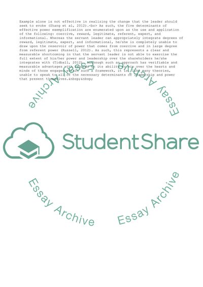 Servant Leadership: A Brief Examination of Key Problems That It Presents