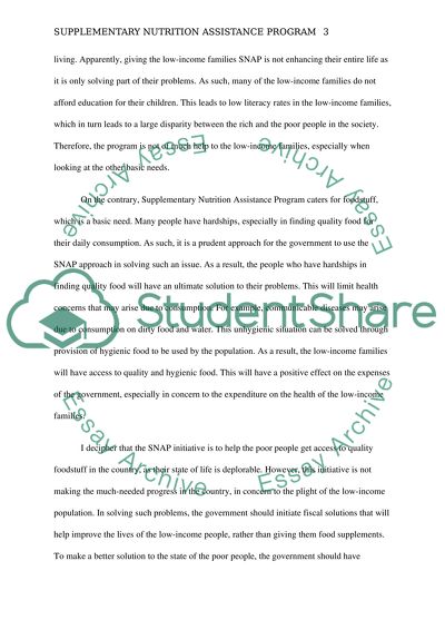 There should be restrictions on SNAP (foodstamps) benefits