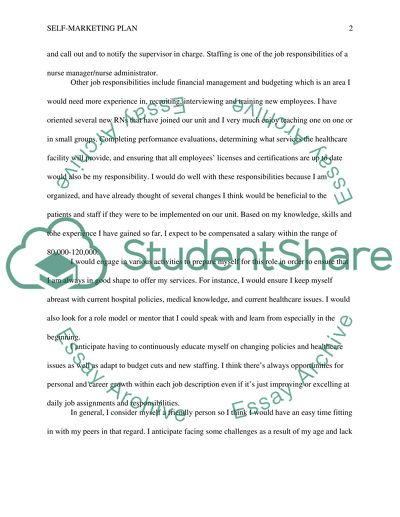 Professional Position for a Masters