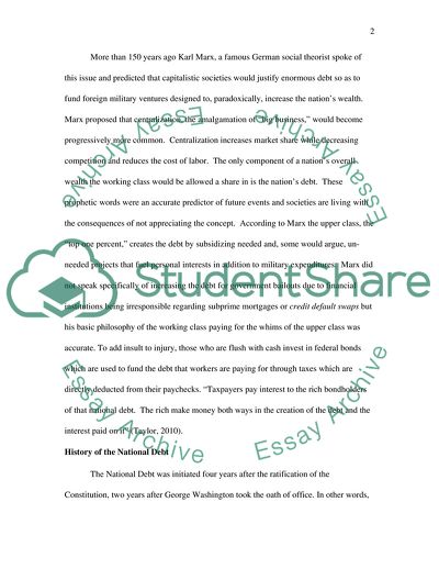 The U.S. National Debt