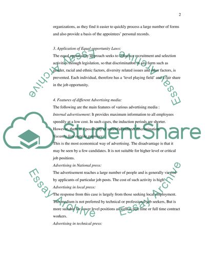 Recruitment and Induction of Staff