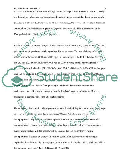 Various Economic and Non-Economic Measures