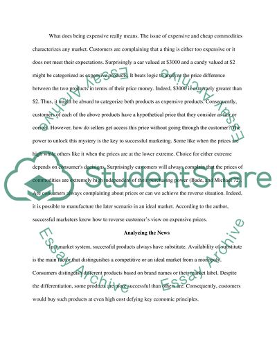 Analyzing an article