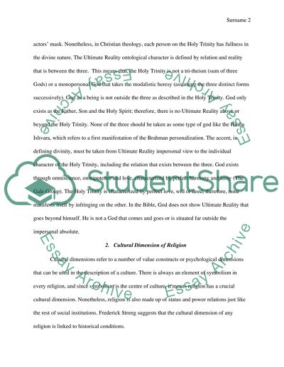 Ultimate Dimension and Ultimate Reality