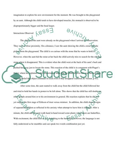 Observation essay outline picture