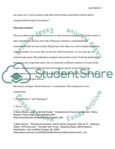 Acoustic Spatial Dimensions of Sound