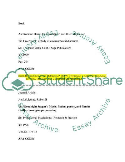 APA CITATIONS AND REFERENCES