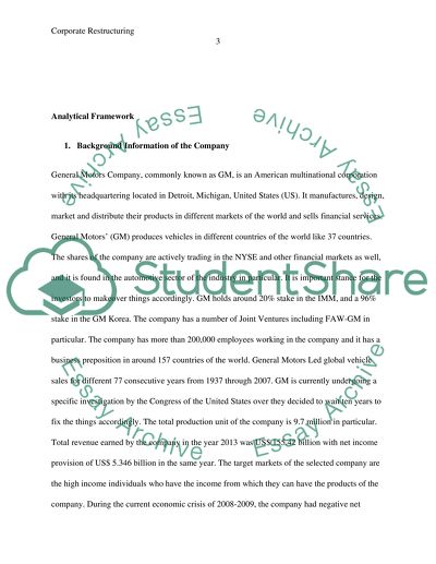 Chapter 11 Reorganization