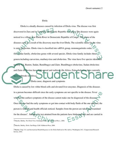 Ebola Disease Causes, Diagnosis and Symptoms