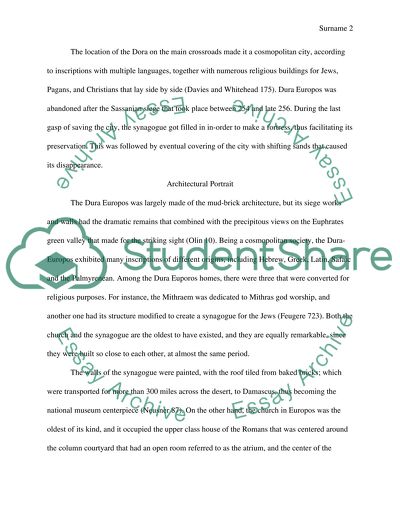 The Christian Building and the Jewish Synagogue