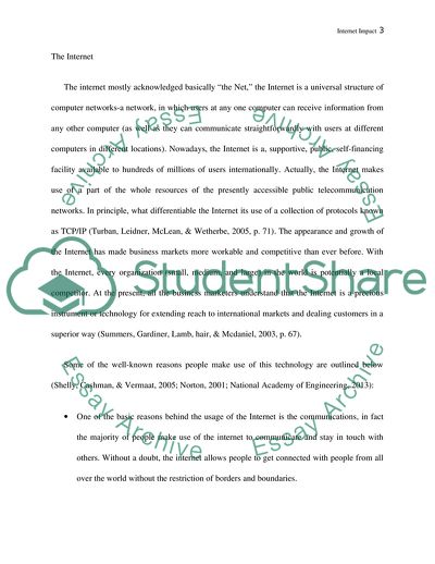 Internet Impact on Culture