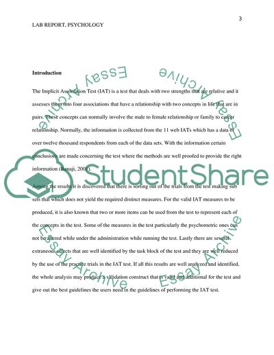 Implicit Application Test Methodology at Examining Age Stereotyping in Students