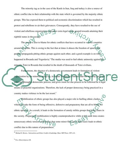 Why does ethnic conflict occur How can it be avoided