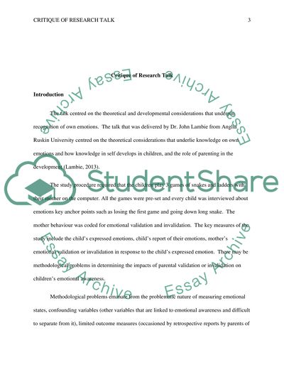 Theoretical and developmental considerations that underpin recognition of own emotions