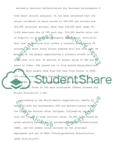 AED (Automated External Defibrillator) and their need in the community