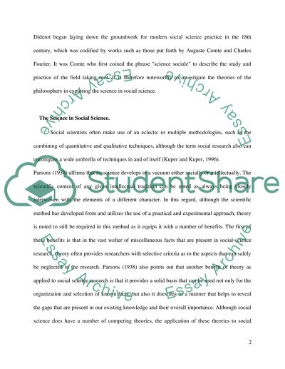 The Science of Social Science: Theoretical and Philosophical Underpinnings