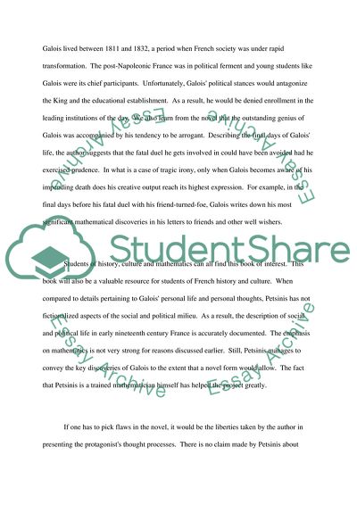 The French Mathematician by Tom Petsinis