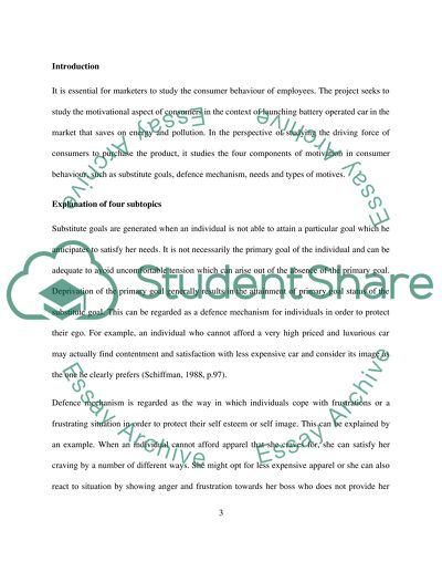 Consumer Behavior for Energy Saving Cars