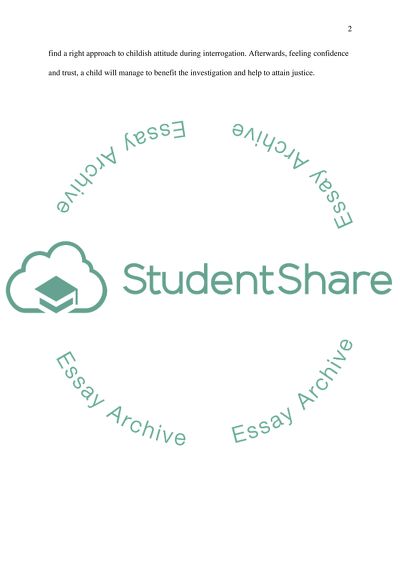 Childrens testimony as evidence