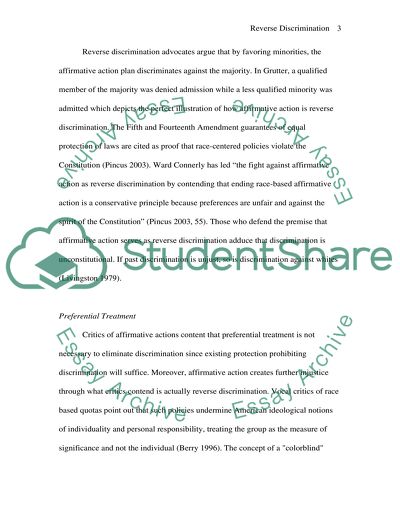 Reverse Discrimination