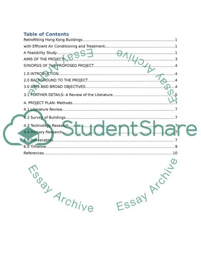 Retrofitting Hong Kong Buildings with Efficient Air Conditioning and Treatment: a Feasibility Study