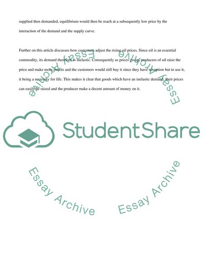 The Price of Fear - Demand and Supply