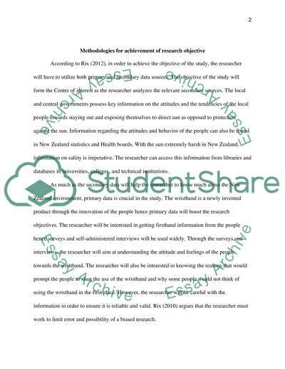 Methodologies for Achievement of Research Objective