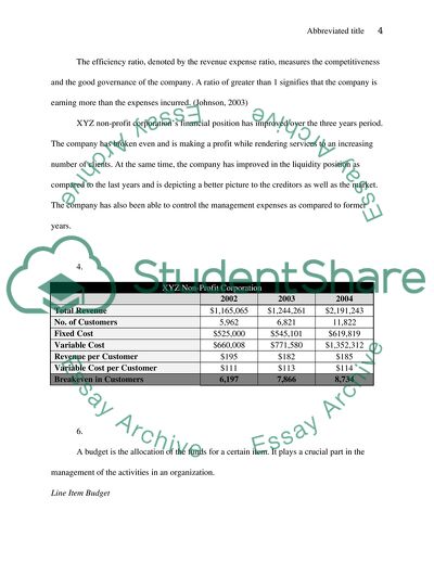 XYZ Non-Profit Corporation