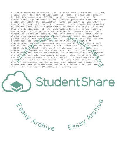 Systems for Analysing the Achievement of Primary and Secondary Stakeholder Expectations