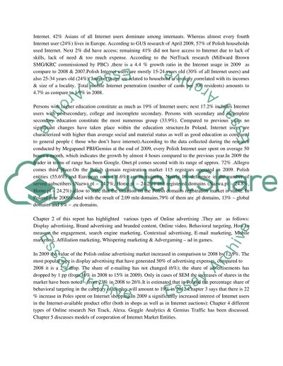 Special Advertizing Campaigns Research