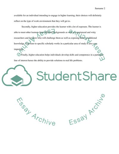 Developing Skills and Competence by Education