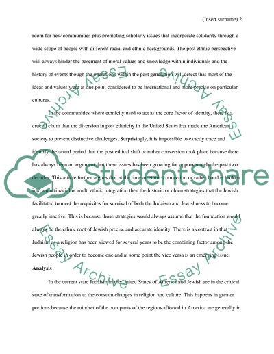 Jewish History Response Paper