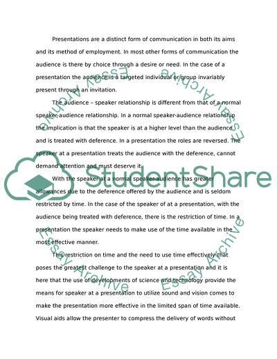 Presentation Skills and Its Capabilities