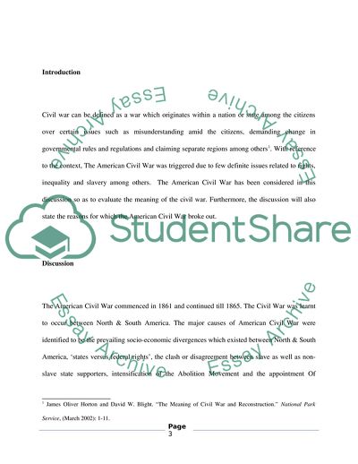 Three Major Causes of the American Civil War: Which One Causes was Most Important and Why