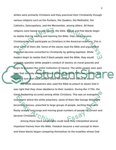 Womens role in the African American Church