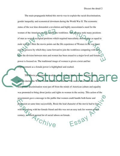 Discuss the detail information of the movie Rossie the Riveter