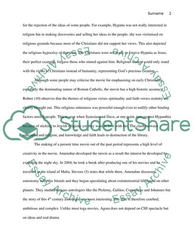 Historical Spanish Drama Film Agora