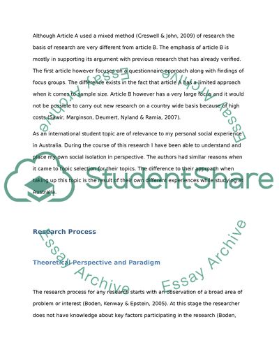 Analysis of Articles about International Students in Australia